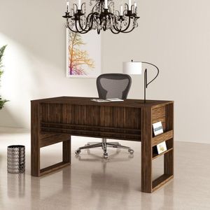 Escrivaninha/Mesa Escritório Multimóveis Cr25043 Nogal