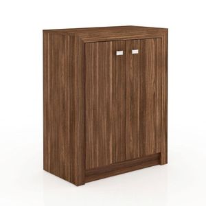 Balcão para Escritório 2 Portas Me4103 Nogal