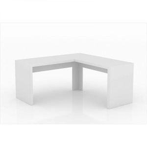 Mesa de Canto para Home Office Me4116 Branco Tecno Mobili