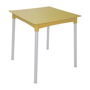 Mesa Quadrada Diana Amarela 70X70X75 Cm Tramontina 92352000