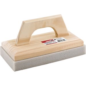 Desempenadeira madeira 14,0x27cm com espuma - Nove54