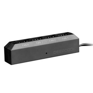 Hub Controlador de Fan Deepcool Preto Hub P/ 4 Fans - FH-04