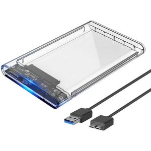 Case HD Transparente USB 3.0 SATA 2.5" para HDD/SSD 6/Mbps
