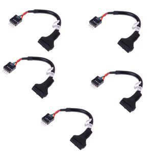 Kit c/ 5 Adaptador conversor USB 3.0 Fêmea p/ USB 2.0 Macho p/ placa mãe gabinete