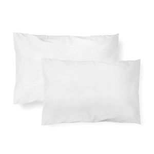 Kit Fronha Malhas Lisa 40 x 28Cm Com 2 Pçs Branca Papi