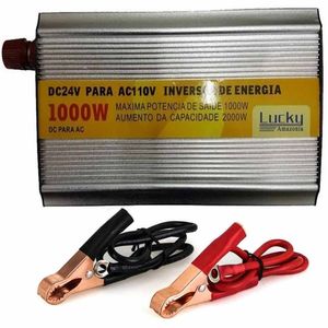 Inversor Veicular Conversor solar 1000w 24v 110v Usb