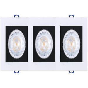 Spot LED Black 3x5W 6500K Triplo Quadrado Black+Decker