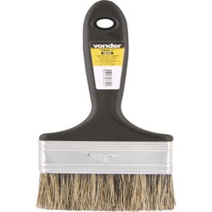 Pincel 2  Cerdas Gris Cabo Plástico Para Tintas Latéx E Acrí