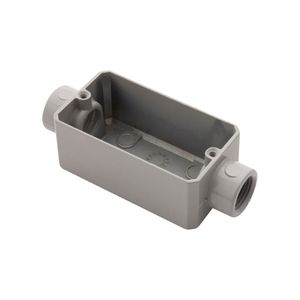 Condulete Tipo C 3/4 Fixo Tramontina sem Tampa com Rosca BSP e com Pintura Eletrostática a Pó