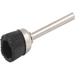 Escova copo 12mm nylon c/ haste p/ microrretífica Vonder