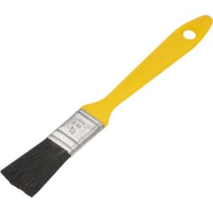 Pincel 1/2  Cerdas Pretas Cabo Plástico Para Tintas Óleo E E