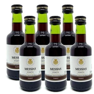 Kit 06 Un. Miniatura Mini Vinho Do Porto Messias Tawny 50ml