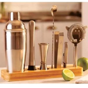 Kit Conjunto Barl Base Bambu De Bancada Mimo 9410