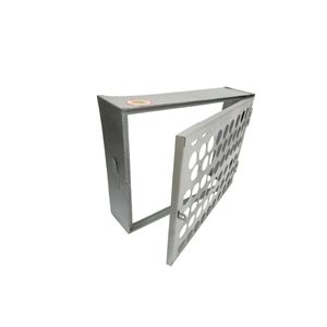 Proteção Hidrômetro Tela Moeda Com Porta Cadeado 50x60cm