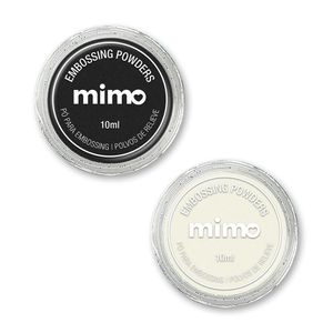 Pó de Embossing Comum Preto e Branco - Mimo - 2 Unids