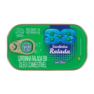 Sardinha 88 Ralada em Óleo Lata 80g