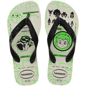 Havaianas Kids Ben 10 Branco/Preto/Preto 23/24