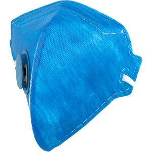 Respirador Dobrável c/ Válvula Pff2 Azul Vonder Plus