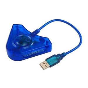 Adaptador Usb Duplo Para Controles Joystick Ps2 E Ps1