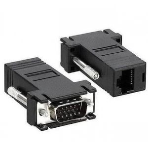 Adaptador Extensor Vga Video Via Cabo Rede Rj45