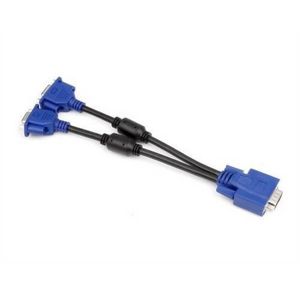 Cabo Adaptador 1 Vga Macho X 2 Vga Fêmea 10Cm