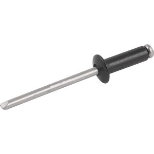 Rebite Alumínio Preto 4,8x10mm 510 com 1000 peças - Vonder