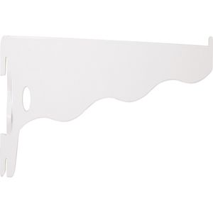 Suporte Para Prateleira 25cm Branco Para Trilho Prateleira -