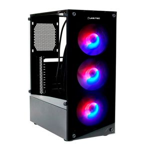 Gabinete Matrix RGB mid tower lateral vidro 3 Fans liketec