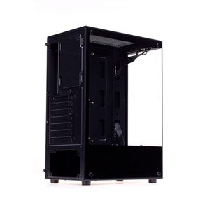Gabinete Heydar Dark Mid tower vidro sem fan liketec