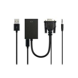 Cabo Conversor Vga Para Hdmi Com Áudio Usb