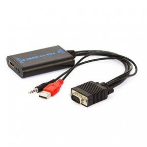 Cabo Conversor Vga Para Hdmi Com Áudio Usb
