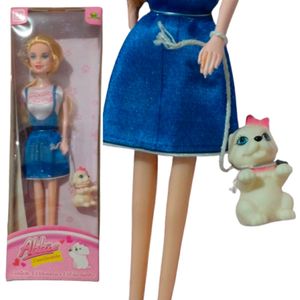 Boneca Abbie e seu cãozinho ZB1103 Art Brink