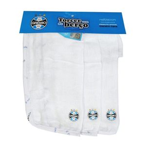 Kit 3 Toalhinhas de Boca Bebê Grêmio Oficial