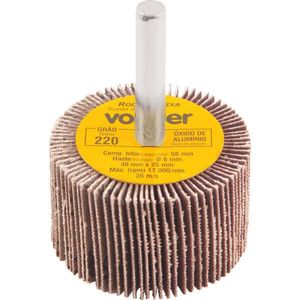 Roda de Lixa 40x25mm com Haste G220 - Vonder