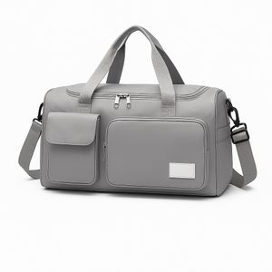 Bolsa Mala Feminina Porta Tênis para Academia e Viagem Resistente e Estilosa com Divisórias e Bolsos Internos - CINZA