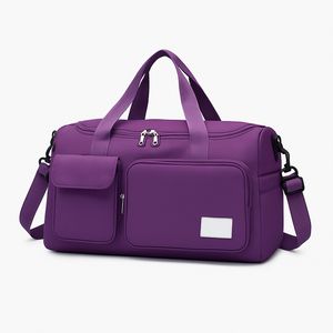 Bolsa Mala Feminina Porta Tênis para Academia e Viagem Resistente e Estilosa com Divisórias e Bolsos Internos - ROXA
