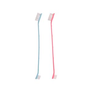 Escova Dental para Cães e Gatos - Pacote com 2 Peças