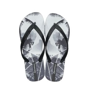Sandália Ipanema Urbana Masculina Branco e Preto 37/38