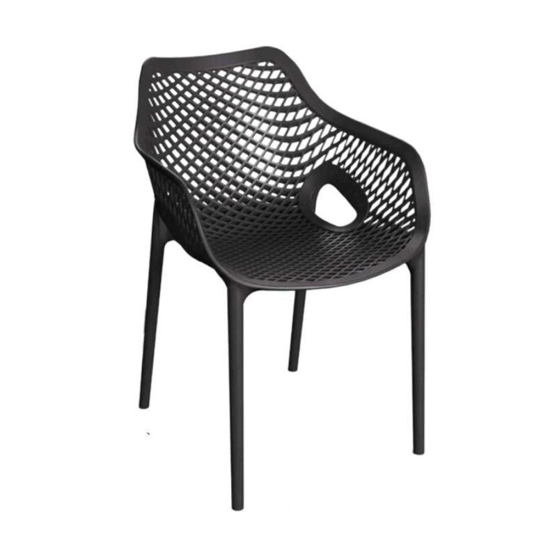 poltrona-forte-plastico-colmeia-preta