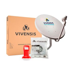 Antena Vivensis Parabólica 75cm Banda KU e 5G Externa Sem Recepto