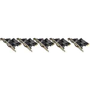 Kit 5 Placa Slot Pci Express Serial 2 Portas De Pci Lt-P610
