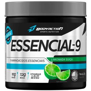 Suplemento Eaas-9 225g Aminoácidos Eaa-9 Premium Bodyaction - Limonada