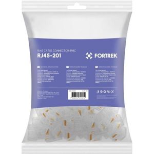 Conector Macho CAT5E RJ45 201 Fortrek FK 120EBLI / 100