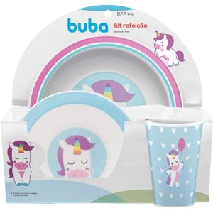 Kit Refeição Animal Fun Unicórnio Buba 10737