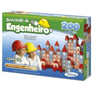 Jogo Brincando De Engenheiro 200 Peças Xalingo 53065