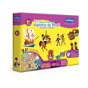 Quebra Cabeça História do Brasil Grandão 120 Peças Toyster 3020