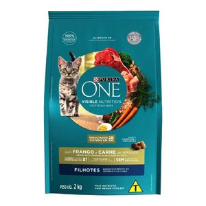Ração para Gatos Filhotes Purina One Sabor Frango e Carne 2kg
