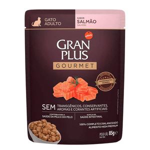 Ração Gran Plus Gato Adulto Salmão 85g