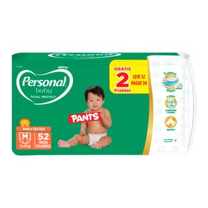 Fralda Personal Baby Roupinha M 52 Unidades