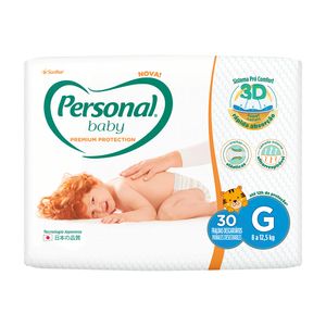 Fralda Personal Baby Premium Mega G Pacote com 30 Unidades